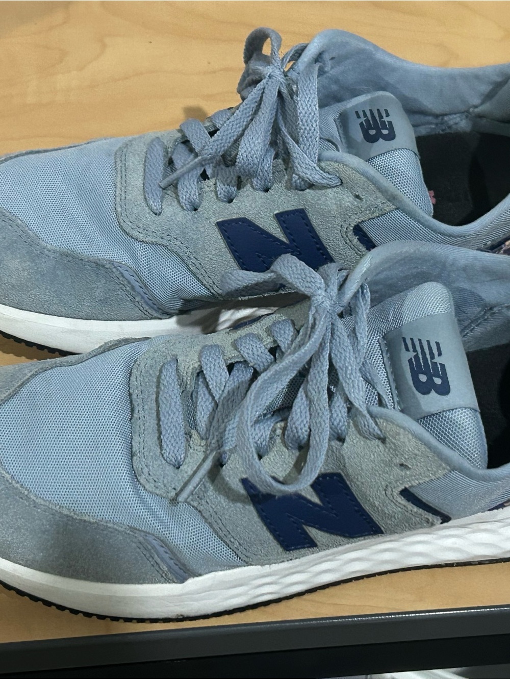 New Balance Light Blue and Navy Men's Casual Sneakers